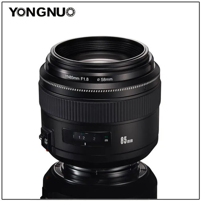 YONGNUO YN85mm F1.8 объектив камеры для Canon EF крепление EOS 85 мм AF/MF Стандартный Средний Телеобъектив Объектив с фиксированным фокусным расстоянием