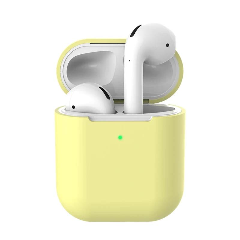 Для Apple Airpods 2 Чехол, беспроводные Bluetooth силиконовые наушники, Капа для Airpods 2, мягкий ТПУ чехол для зарядки, противоударный чехол - Цвет: 05