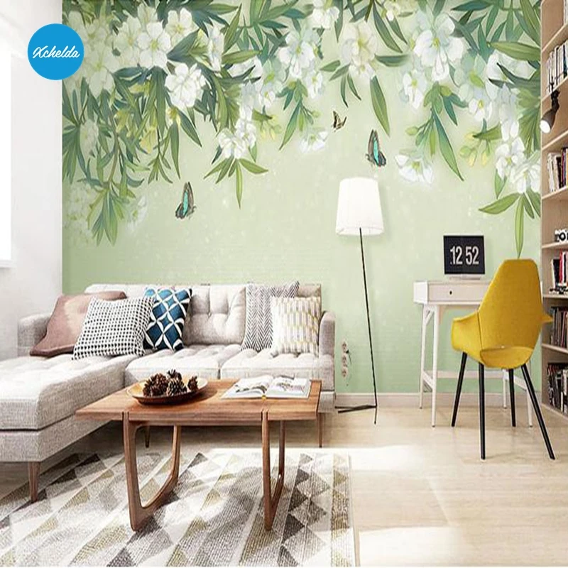 XCHELDA Custom 3D Wallpaper Design Tea Tree Photo Kitchen Bedroom Living Room Wall Murals Papel De Parede Para Quarto