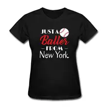 New 2018 Fashion T Shirt Crew Neck Just A Baller From New York Short Printing Machine T Shirts For Women кеды d t new york d t new york dt002awbfzh3