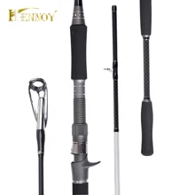 Hennoy 2 секции графитовый литой стержень 1,8 м твердое действие освежитель лодки для соленой воды стержень Canne литейные стержни