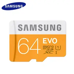 SAMSUNG карта памяти Micro SD Карты Памяти 64 ГБ 32 ГБ 16 ГБ MicroSD Карты SDHC SDXC Макс 48 М/с EVO Водонепроницаемый Класс 10 TF Trans Flash Микро карты