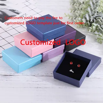

Custom LOGO Jewelry Gift Box Display Gift Box For Dropshipping Order Customize Brand Name Necklace Ring Earrings Box