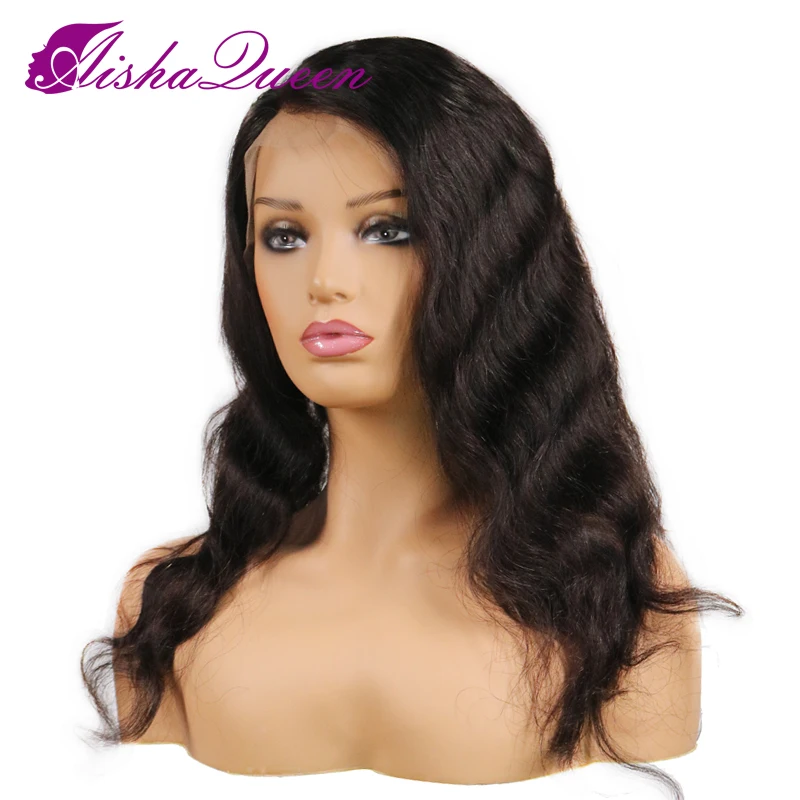 

Malaysia Remy 100% Human Hair Body Wave Glueless Full Lace Wig For Black Woman 130% Density All Length in Stock Free Shipping