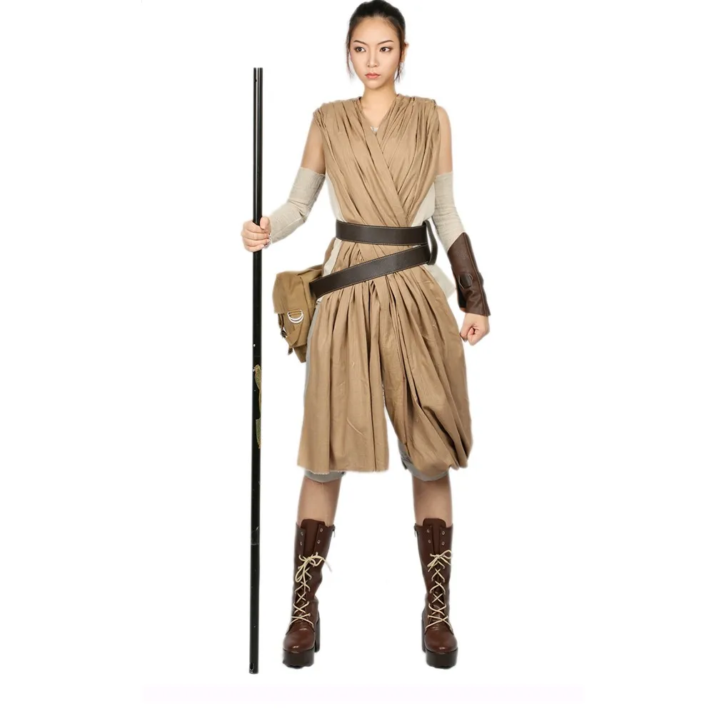 Женский костюм для косплея из полиэстера X COSTUME S Wars: Episode IX Rey|Костюмы фильмов и ТВ| |