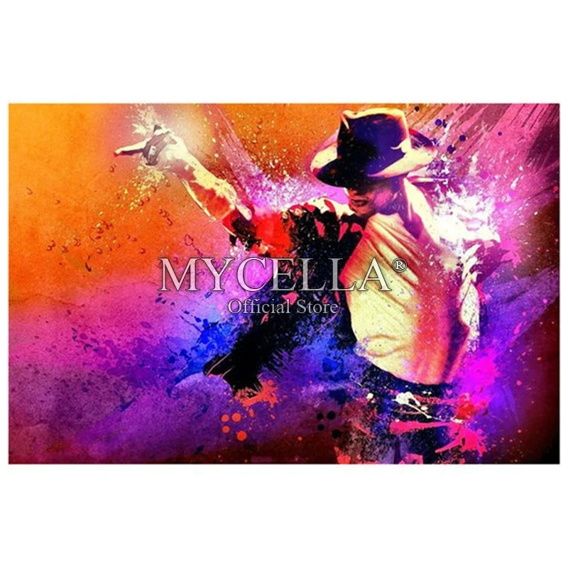 

5D Diamond Painting Music Michael Jackson DIY Full Diamond Embroidery Diamond Mosaic Cross Stitch Home Decoration Gift Decor