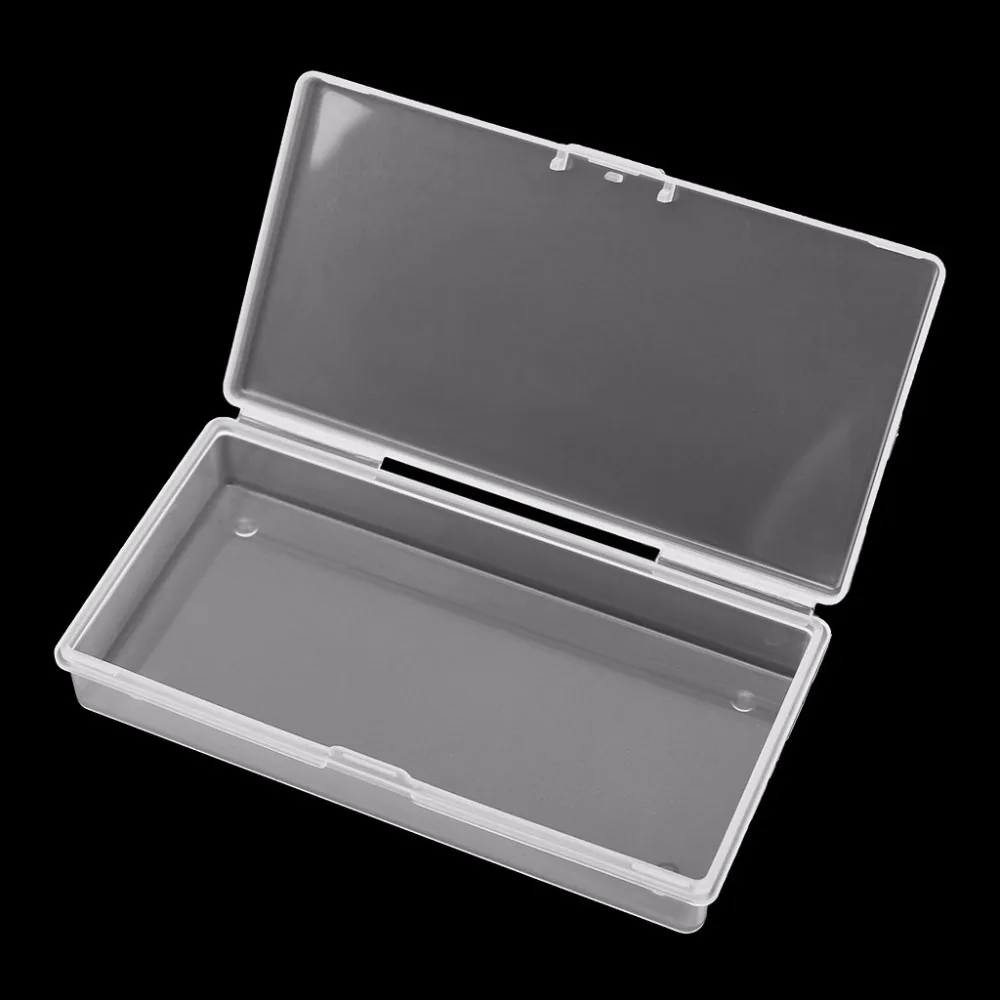Прямоугольная пластиковая прозрачная коробка для хранения ювелирных изделий Контейнер Чехол Органайзер