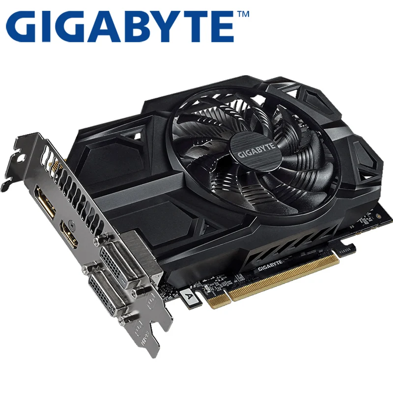 Видеокарта GIGABYTE GTX950 2 Гб 128 бит GDDR5 видеокарты для nVIDIA VGA карты Geforce GTX 950 используется HDMI 1050TI 750 Ti