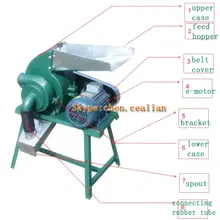 Бытовая маленькая 2.2kw Прямая поставка с фабрики хлопок молотковая дробилка для соломы