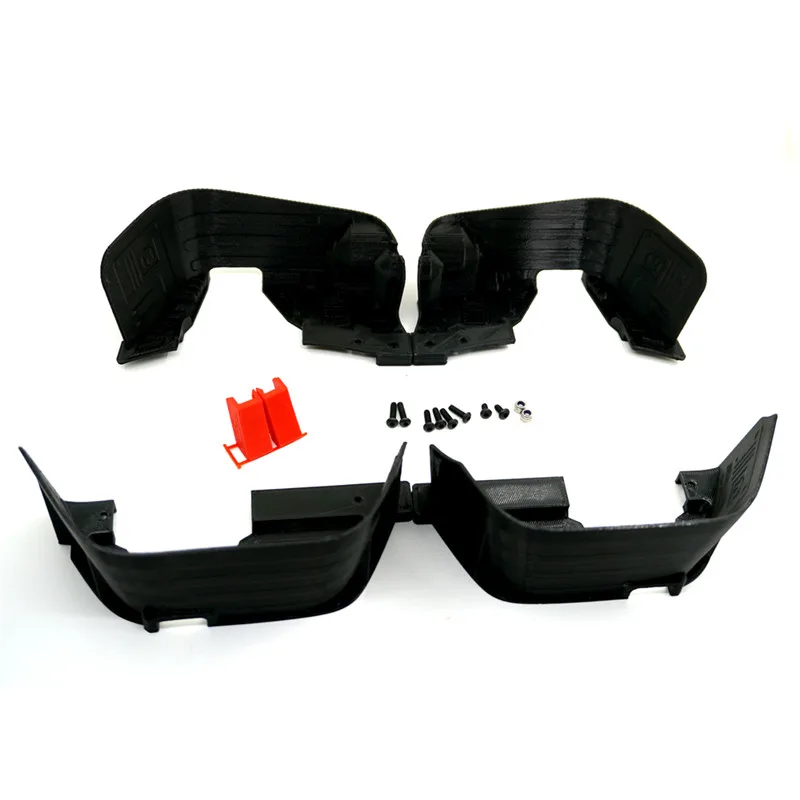 1:10 Black RC Crawler Car Black Mudguard Flares Set (Front/Rear) for Axial SCX10 90027 90028 90035 Body Shell Parts 1:10 Black RC Crawler Car Black Mudguard Flares Set (Front/Rear) for Axial SCX10 90027 90028 90035 Body Shell Parts