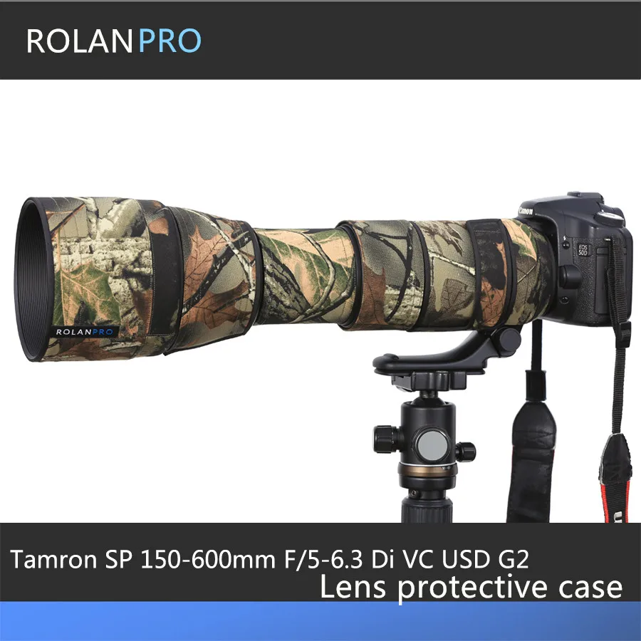 

ROLANPRO Tamron SP 150-600mm F/5-6.3 Di VC USD G2 A022 Protective Case Guns Clothing Camouflage Camera Lens Rain cover