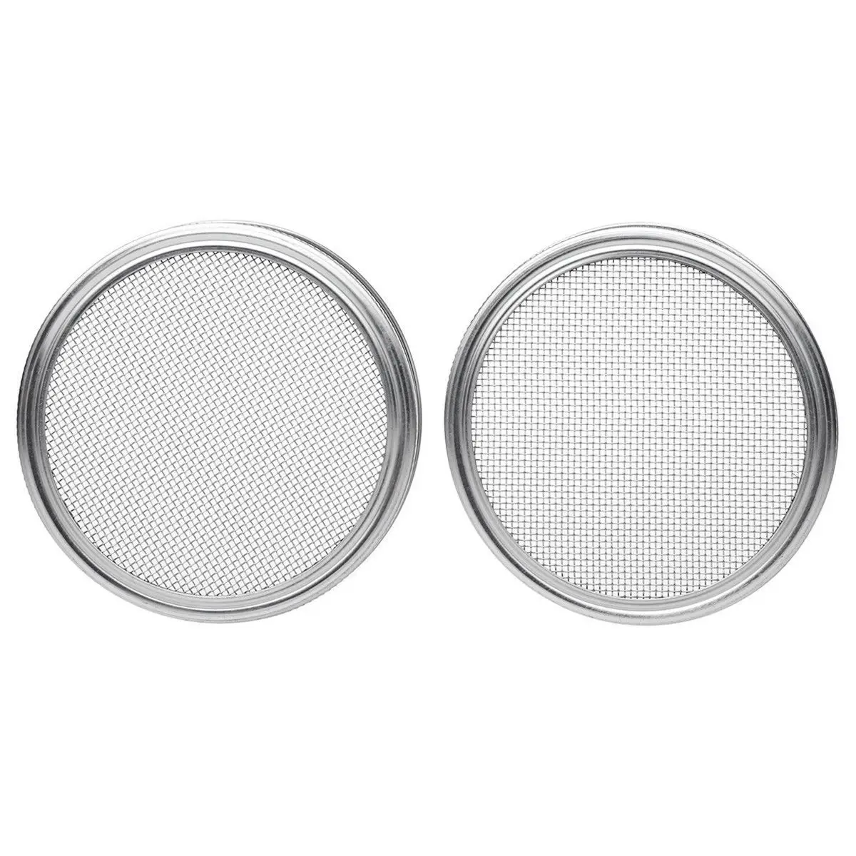 SDFC Stainless Steel Sprouting Lids for Wide Mouth Mason Jars Strainer
