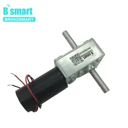 Bringsmart 5840-31zy червячный мотор-редуктор DC 12 V двойной вал DC мотор 24 V высокий крутящий момент обратный редуктор самоблокировка автоматичесой