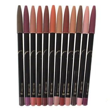 12 Colors Brand Lip Pencils Matte Lipliner Pencil Waterproof Makeup Lips Matte Lipstick Lip Liner