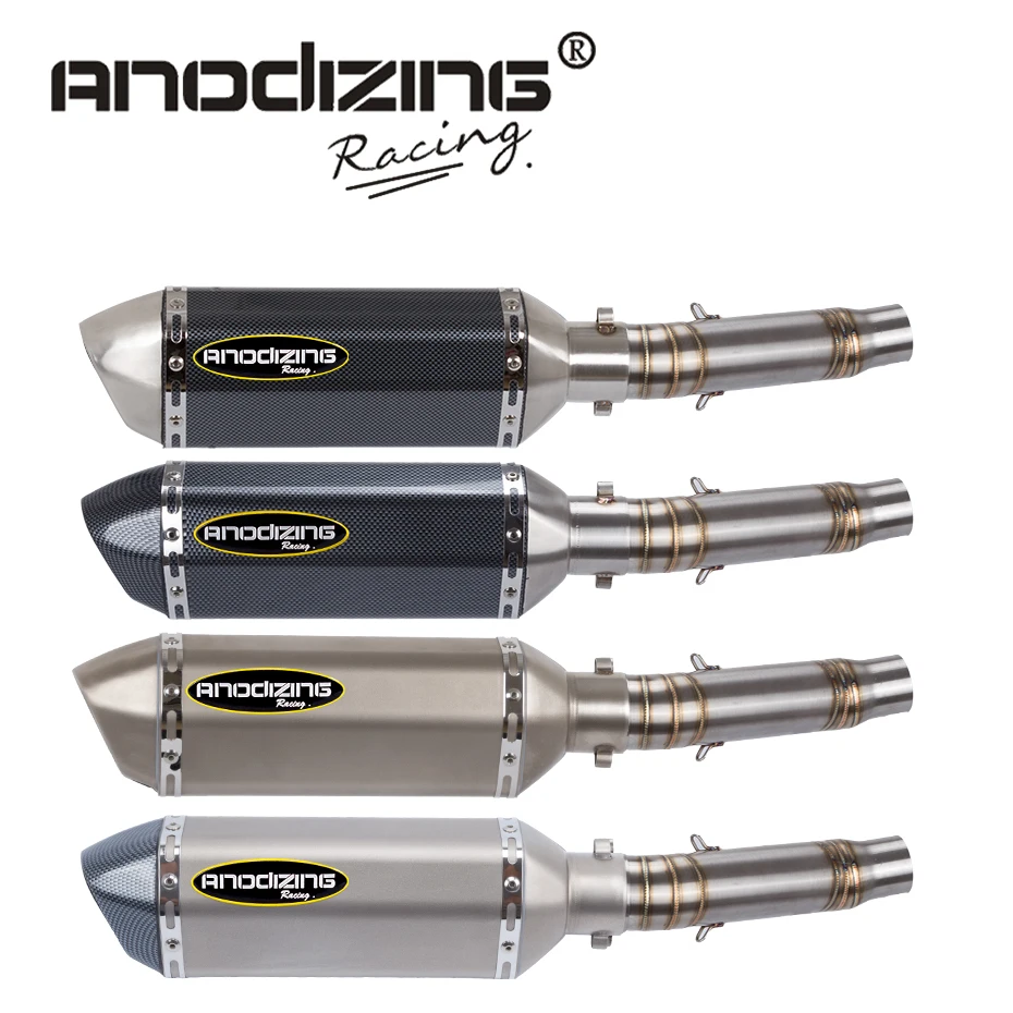 

Motorcycle Link Pipe carbon fiber Exhaust Muffler Silence Set SLIP ON for HONDA CB300 CB 300