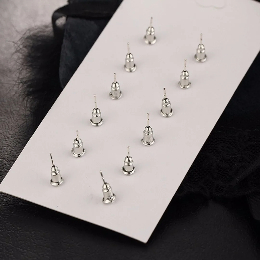 6pairs/ set Vintage Crystal Heart Earrings For Women Stone Beads Ear Cuff Piercing Ears Clips Steampunk Love Party Earring Sets