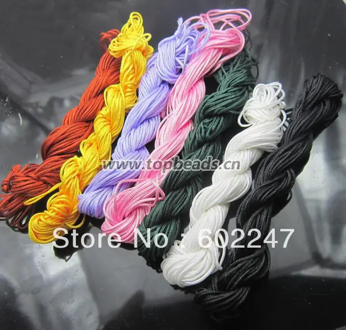 

120m x1.5mm Premium Quality Shamballa Braided Nylon Cord Thread pick color