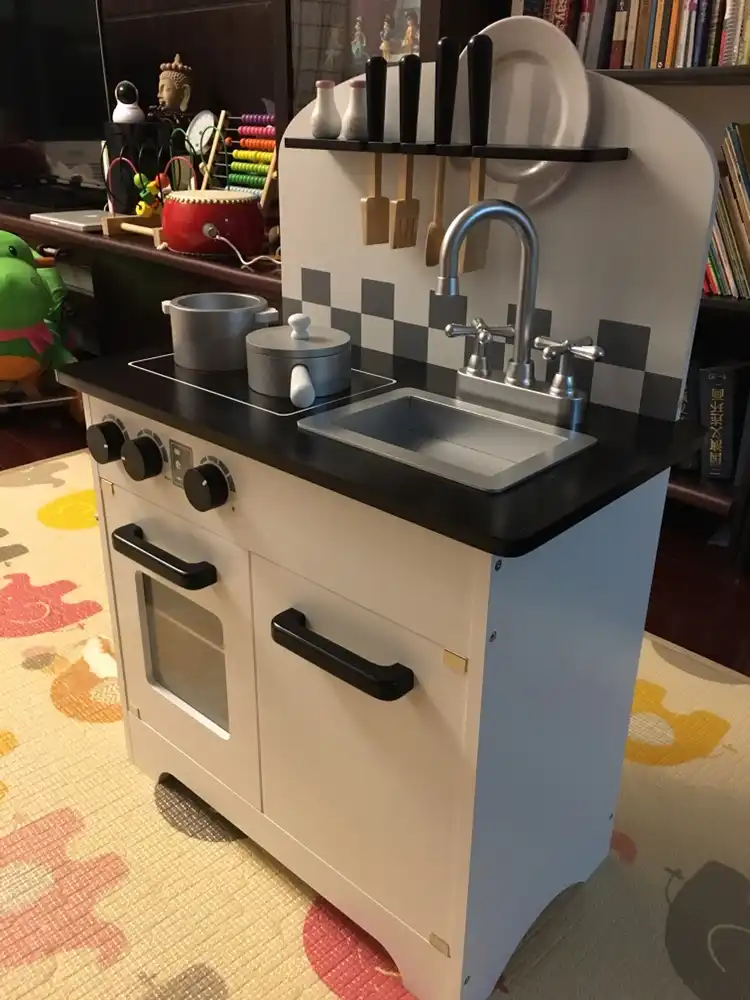 56 30 77cm Big Size Children Wooden Kitchentoy Kids Wooden Hearth Kitchen Cookware Set Table For Baby Birthday Christmas Gift Kitchen Toys Aliexpress