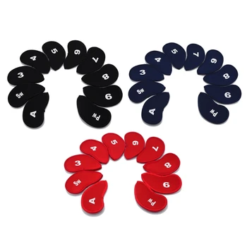 

10Pcs/set Golf Head Covers Club Iron Cover Protector Neoprene Headcovers