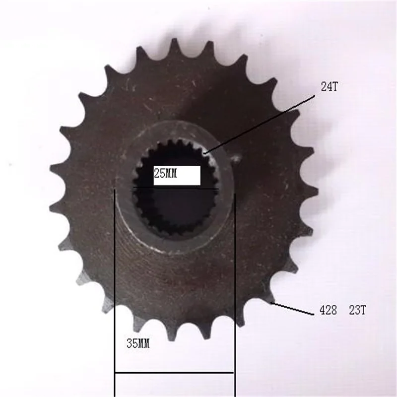 звездочки звездочка звезда цепной привод 24 зуб за цепь 428 цепи сеть 4 X 4 ATV accessory UTV квадроцыкл багги квадроциклы cfmoto для квадроцикла