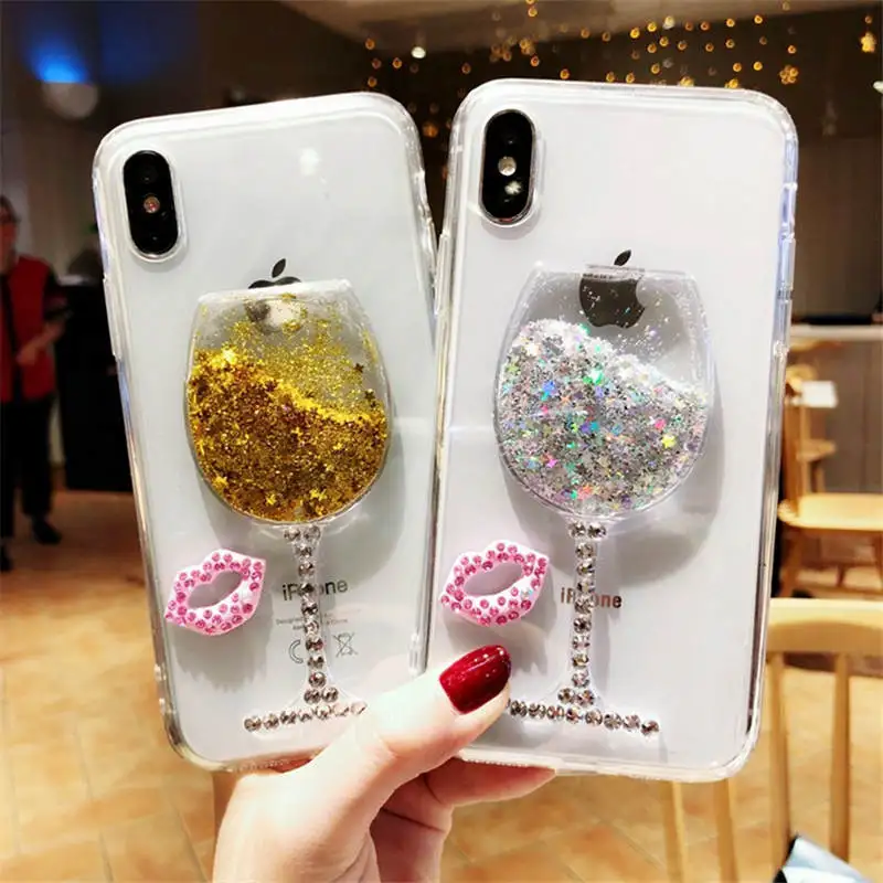 

New Lip-Studded Sandals For Iphone 6 6S 7 8plus X Xs Xr Xsmax Silicone Drop-Proof Cover