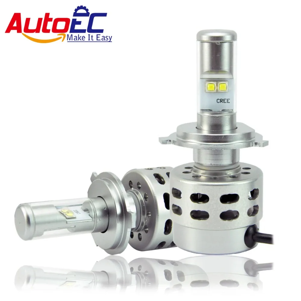 

AutoEC 1 set LED Headlight Conversion Kit H13 9004 9007 H15 H4 PSX24W led Plug&Play 50W 4500LM MK-R LED HI/LO beam waterproof