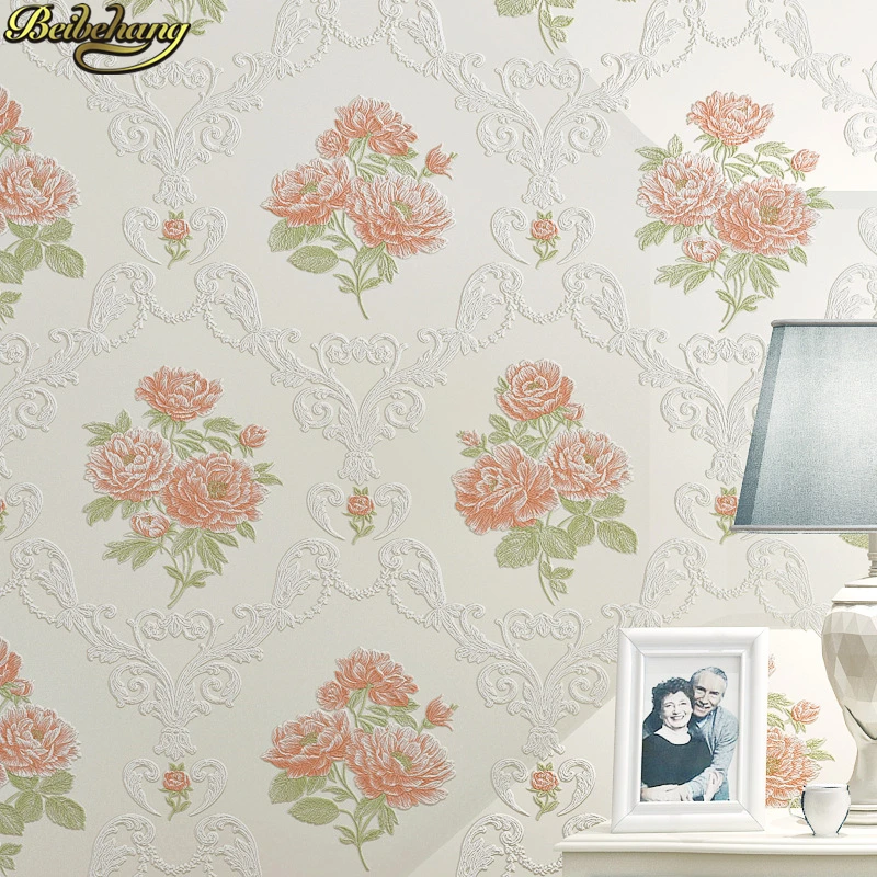 Beibehang Papel De Parede 3d Wallpaper Bunga Untuk Dinding 3d