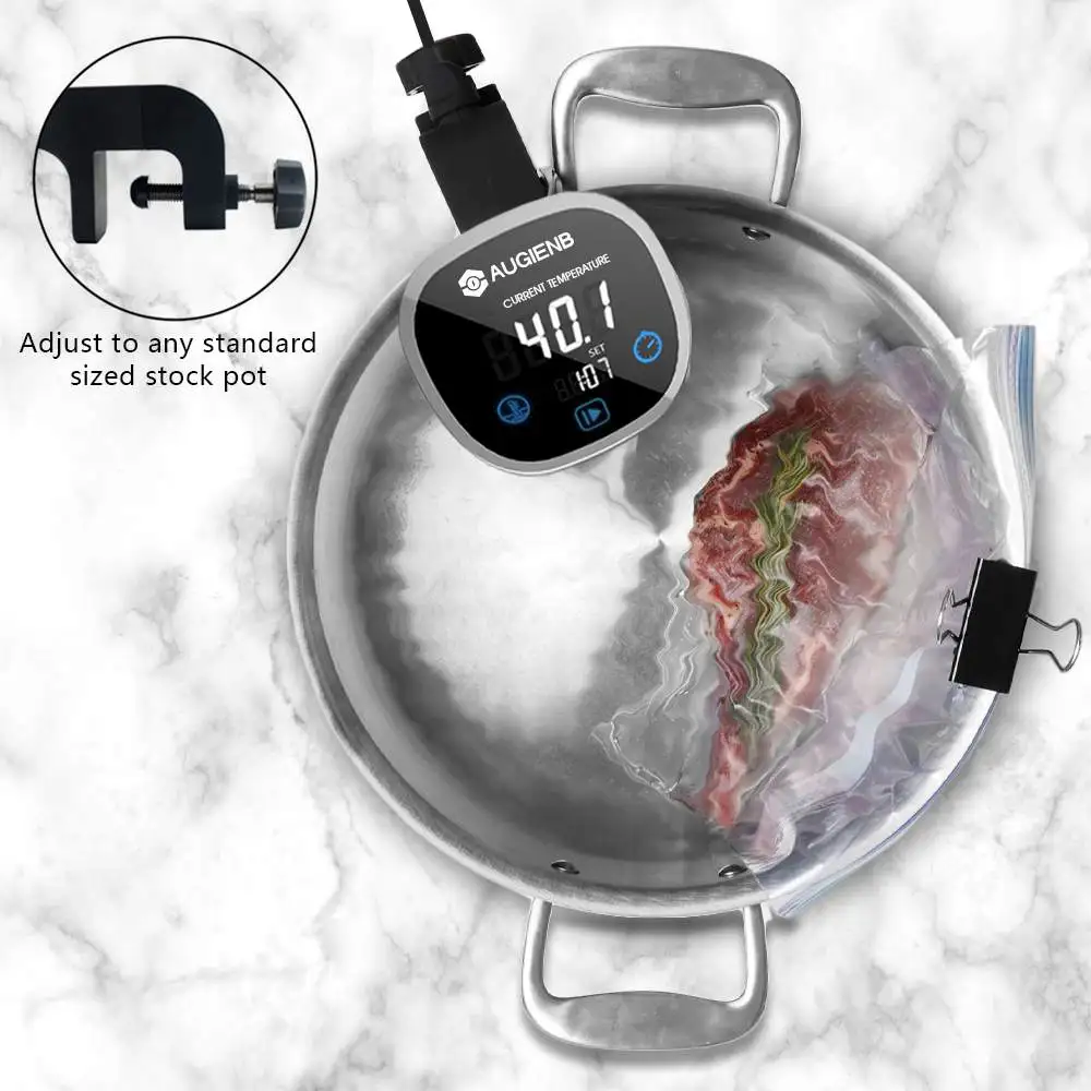 AUGIENB 800 Вт вакуумная медленная Sous Vide плита 15л погружной циркулятор Машина lcd цифровой таймер из нержавеющей стали