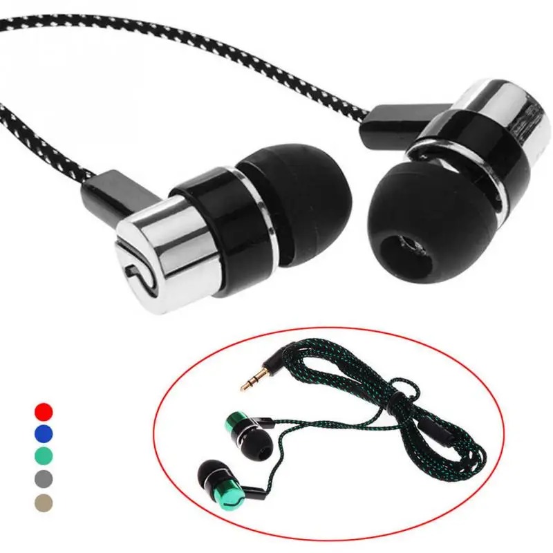 

Sports Roping Standard Stereo In-Ear Earbuds 1.2 M Reflective Cloth Line