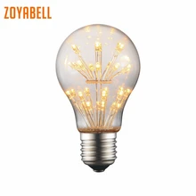 Zoyabell Винтаж Эдисон лампы E27 лампы накаливания Ретро декоративный Крытый настенный светильник Edison 220 V лампы головного света лампочки Эдисона в ретро-стиле