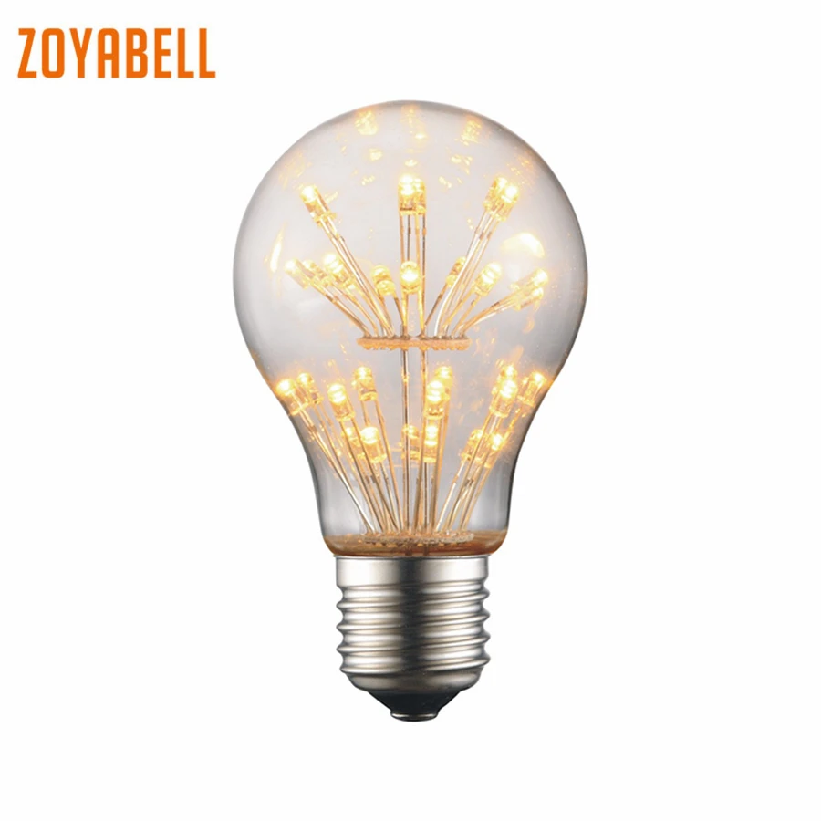 

zoyabell Vintage Edison Bulb E27 Incandescent Bulbs Retro Decorative Indoor Light Edison 220V Lamp Light Edison Bulbs Retro