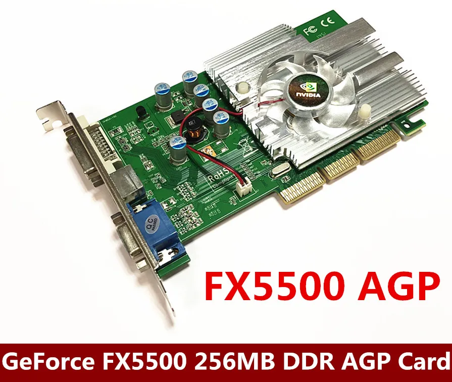 Nvidia Geforce Fx5500 Fx5500 Agp NEW Direct From Factory Free