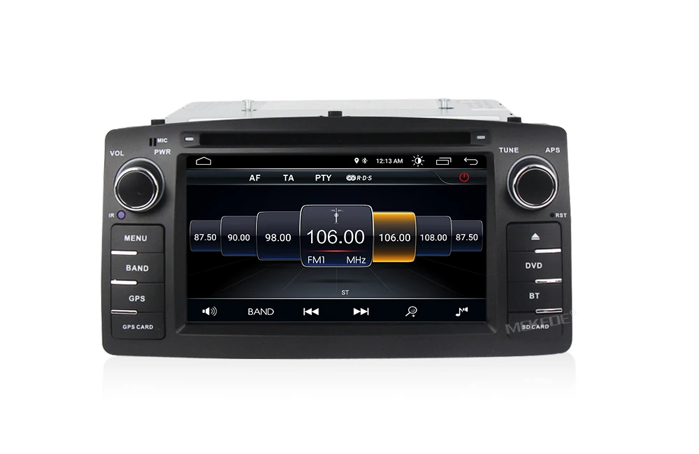 Cheap Quad core car radio Fit for Toyota Corolla E120 BYD F3 with android 8.1 system support gps dvd navigation autoaudio wifi BT SWC 14