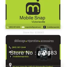 Двусторонняя ПВХ с принтом деловая визитная карточка 500 шт