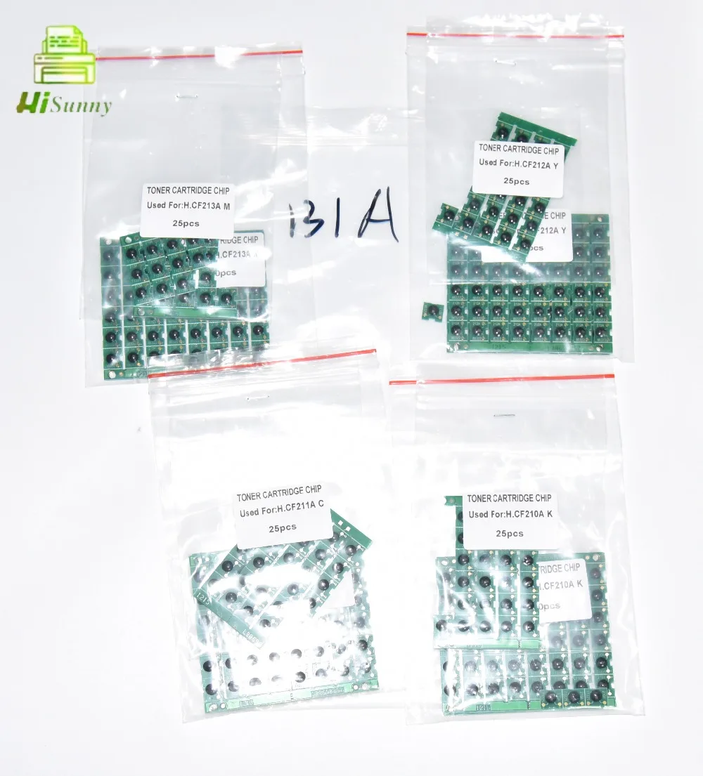 19.99usd for 100pcs 1.6K 1.8K CF210A CF211A CF213A CF212A 131A for HP LaserJet Pro 200 color MFP M276nw M251nw M276 M251 printer toner cartridge reset chip