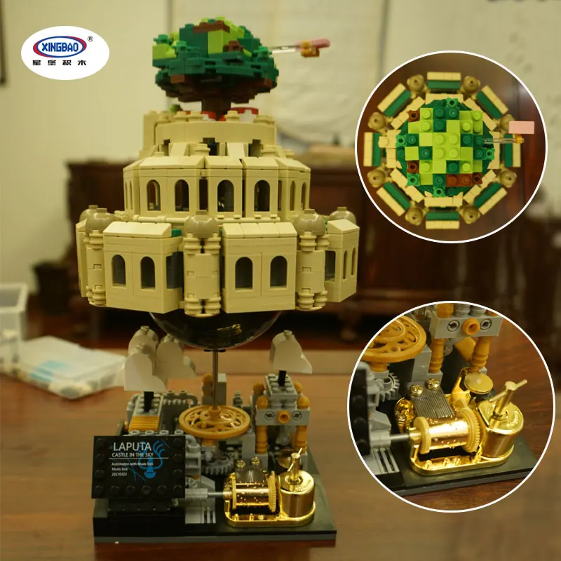 

IN STOCK XingBao 05001 1179Pcs Genuine Creative MOC Series The City in The Sky Set Children Educational Building Blocks Bricks