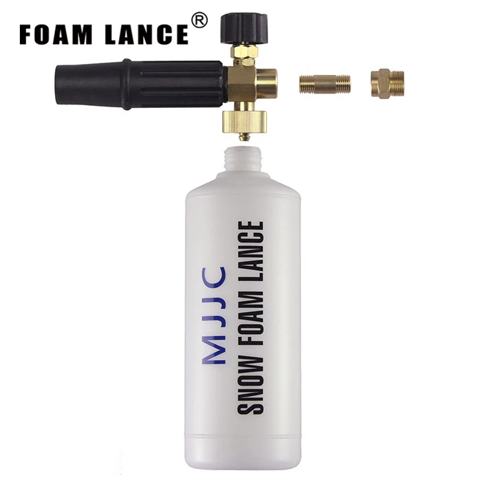 Free Shipping Kranzle M22 compatible Foam Lance M22 Male Thread Adapter Snow Foam Lance