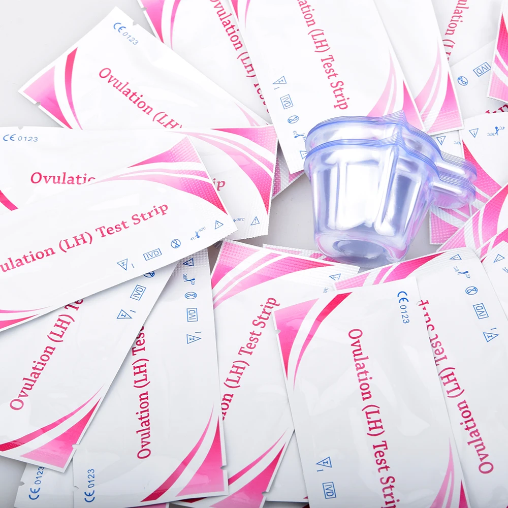

25Pcs LH Ovulation Test + 20Pcs Cup Urine Container For LH Fertility Tests LH Ovulation Kits First Response Over 99% Accuracy