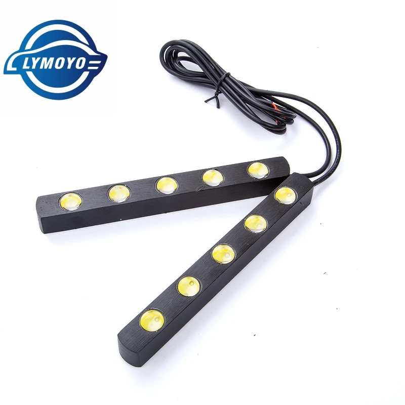 

2Pcs/lot White High-power Waterproof 10W 5 LED Eagle Eye LED DRL Daytime Running Lights for Car Parking Fog Lamp Reverse Lights