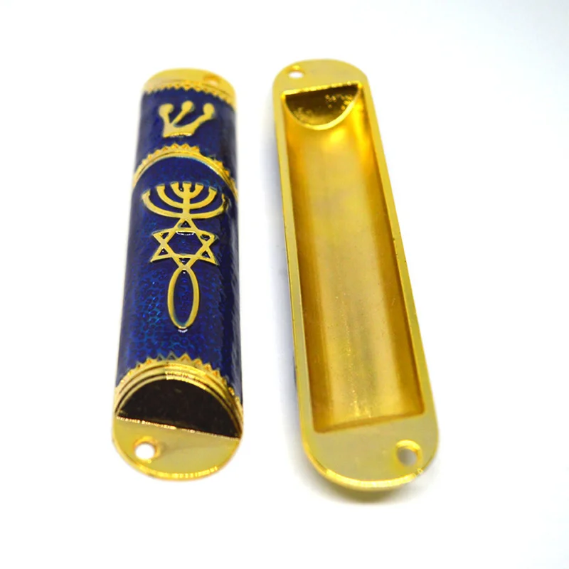 Religion Jewish Mezuzah Case Hand made Mezuza With Torah parchment