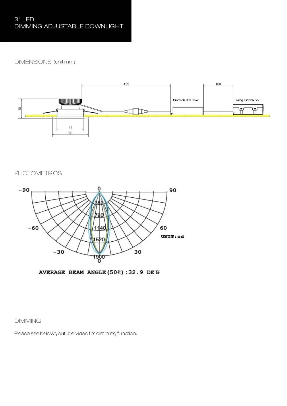 3inches LED Downlight Specification__3