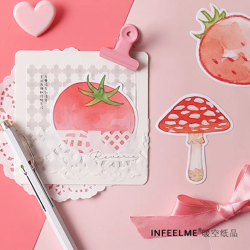 

Sweet Pink Food Fruit Theme Paper Notes 30 Sheets 8*10cm
