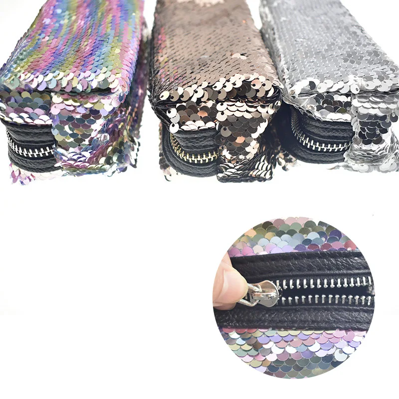 

Pencil Bag School Colorful Glitter Mermaid Sequins Pencil Case Box For Girl Handbag Office Supply Pencilcase Novelty Papeterie