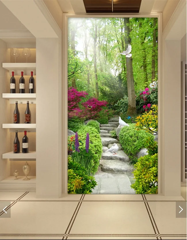 

3d room wallpaper custom mural non-woven Wall sticker beautiful Natural step pigeons porch painting photo wallpaper for walls 3d