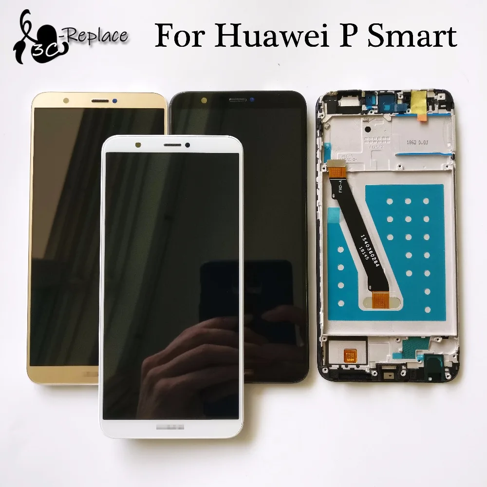 

Black/White For Huawei P Smart Full LCD Display + Touch Screen Digitizer Assembly + Frame For Huawei P Smart FIG-LX1 / FIG-L21