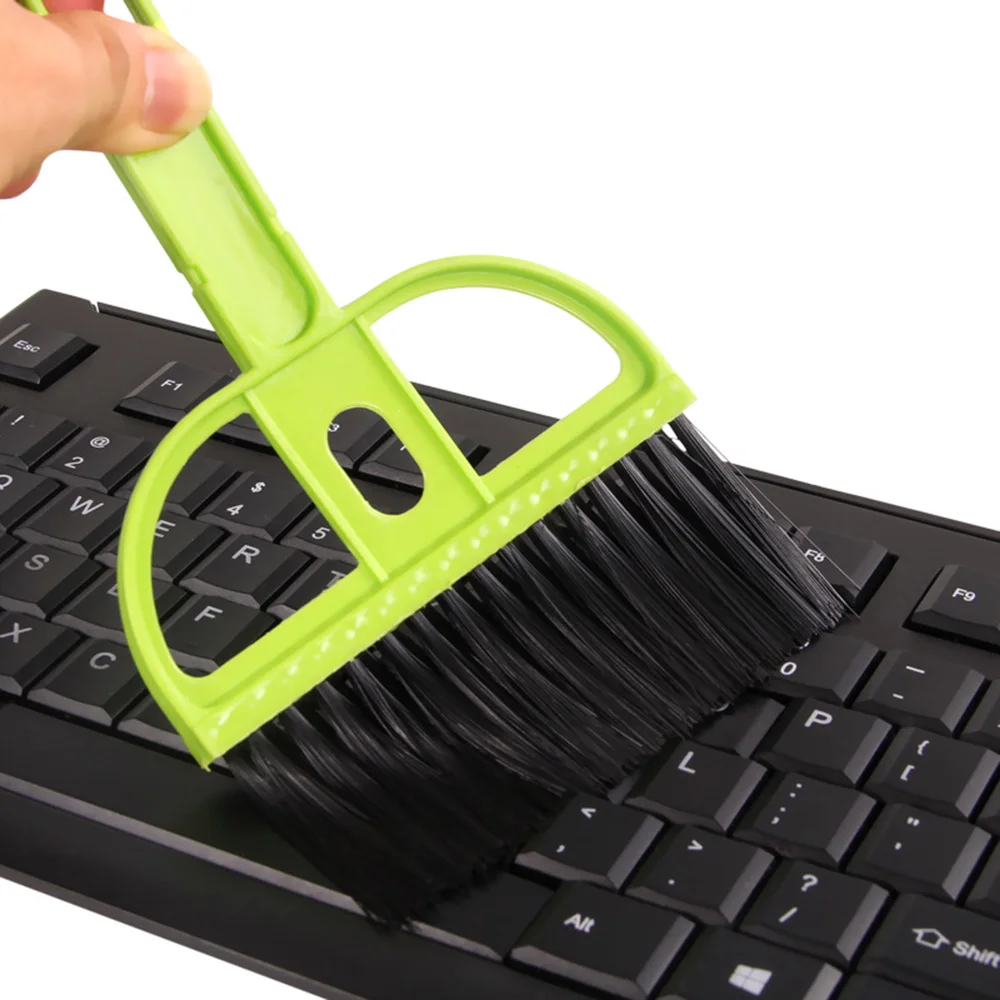 practical Durable And Cheap Mini Desktop Sweep Cleaning Brush Keyboard Brush Desktop Sweep Two-Piece Set Small Broom Dustpan Set