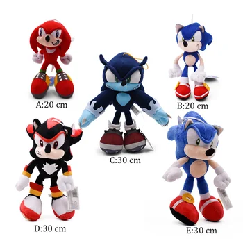 

5 Styles Sonic World Adventure Sonic the Werehog Soft Doll Cartoon Animal Stuffed Plush Toy Gift For Children