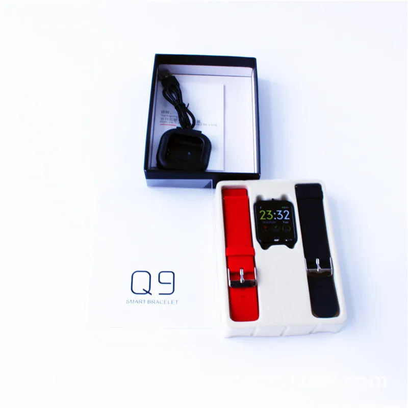 Многофункциональные Q9 умные часы IPX67 водонепроницаемые спортивные для Android IOS с монитором сердечного ритма функции кровяного давления умные часы