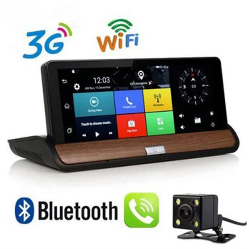 

Car dvr 7 Inch Console Driving Recorder High-definition Dual-record 3G Network Wireless WIFI Navigation Bluetooth Dash Camera