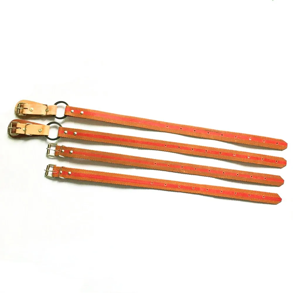 

4 Pcs 1 Set Leather Strap for Steel type Tree wooden pole climber